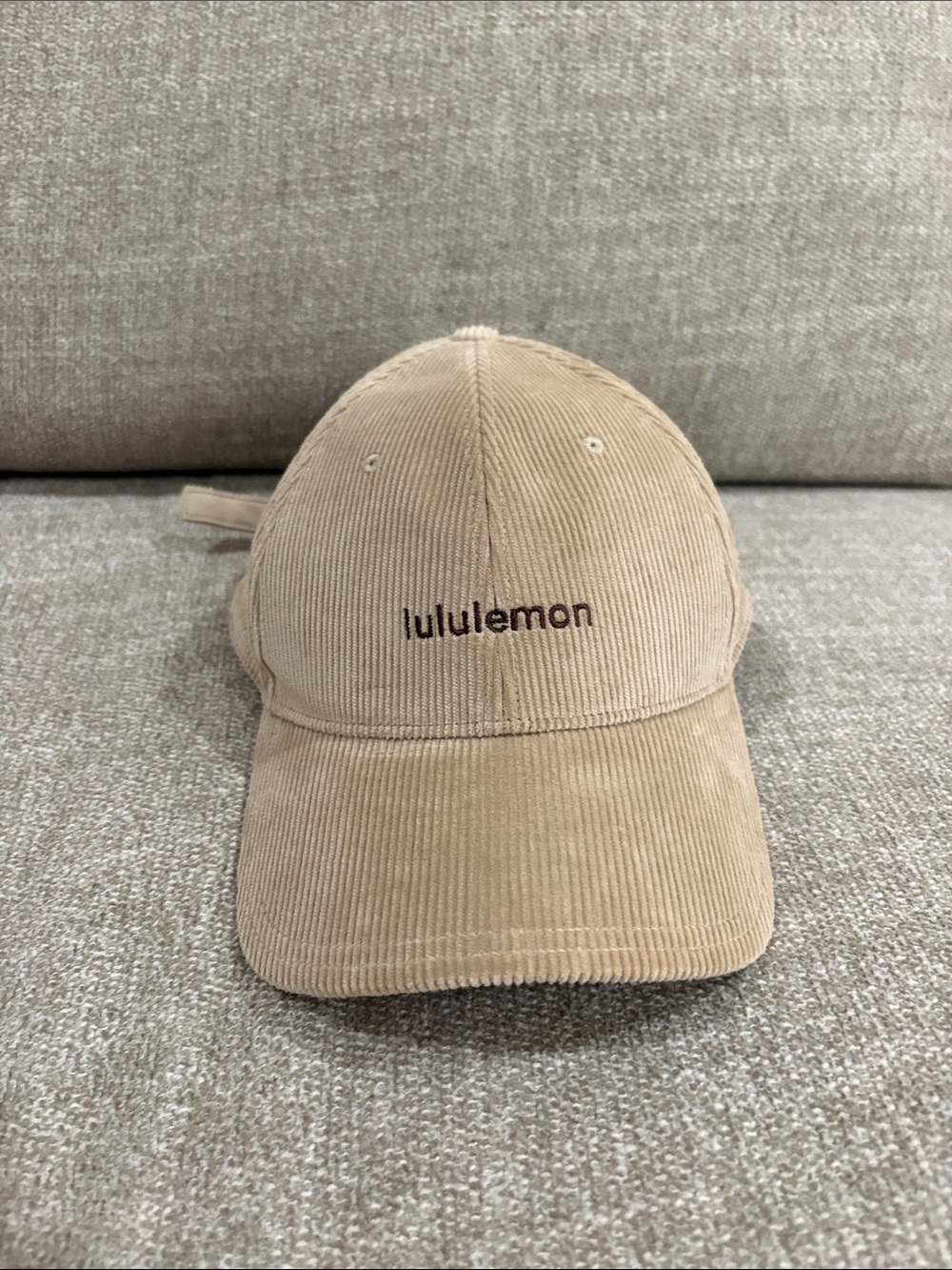 Lululemon tan corduroy hat